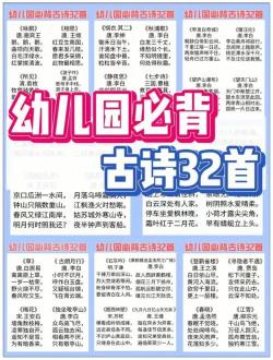 幼儿园唐诗必背30首：经典之作与现代解读