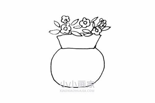 花瓶简笔画教程：用简单的线条和形状绘制美丽的花瓶