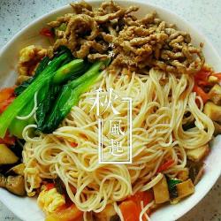 简单美味干拌面的制作方法