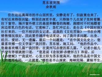 苏东坡突围：读后的思考与启示