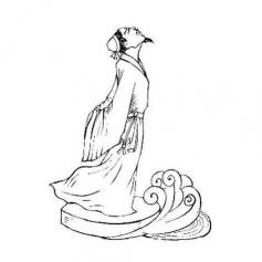 屈原简笔画教程：轻松掌握画瘦削昂首诗人的技巧