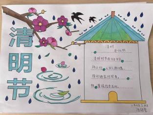 关于清明手抄报：探索传统习俗与春天气息的交融
