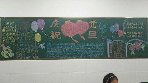 元旦节的起源变迁与庆祝方式：精美的黑板报设计