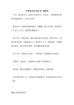 春节的温馨与欢乐：我的过年日记