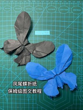 折纸蝴蝶步骤图解：从入门到精通，手把手教你制作美丽的纸蝴蝶！
