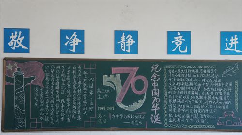 高中生国庆节黑板报:创意与爱国情怀的完美结合